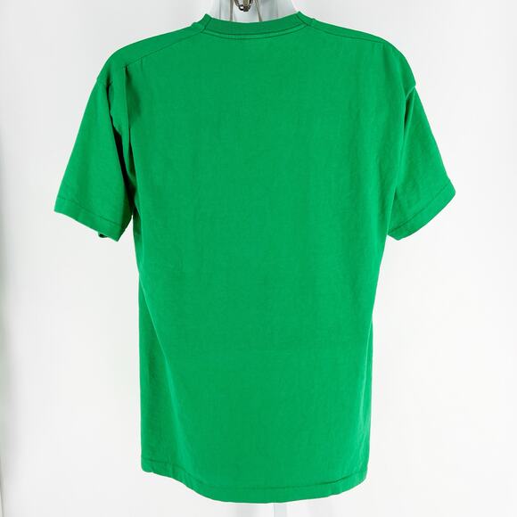 90s blank solid green tshirt 1990s vintage - Picture 2 of 7